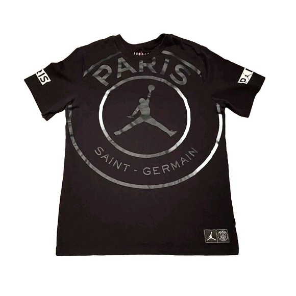 Jordan PSG Paris Saint-Germain SS Logo T-Shirt Men’s Size Large - Picture 6 of 10